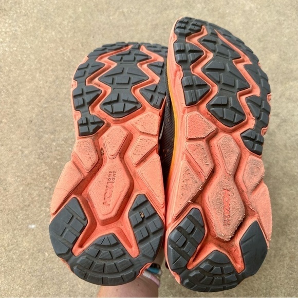 Hoka Challenger ATR 6 Sneaker Mens Size 9.5 Gray Orange - Picture 8 of 11